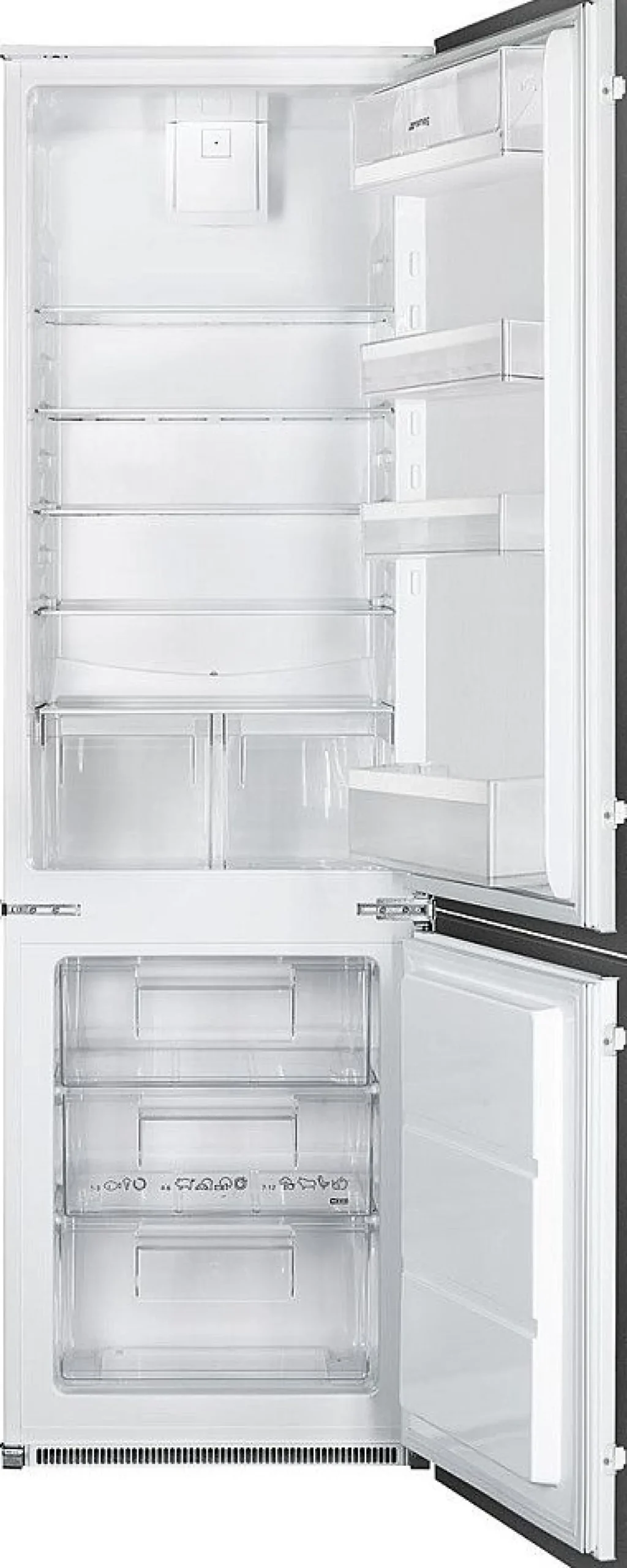 Jääkaappipakastin Smeg C41721E, 54.6cm, 196/73 l, integroitava