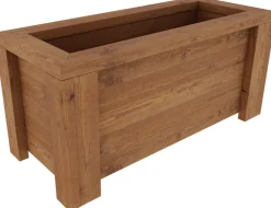 Jämäkkä istutuslaatikko Miljöökoriste, ruskea, 120x50x55 cm