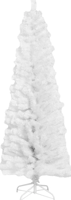 Joulukuusi Nordic Winter, Bling, kapea PVC , luokka C, 180x68cm, valkoinen