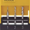 Jyrsinteräsarja Proxxon 1/2/3mm 3kpl