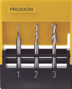 Jyrsinteräsarja Proxxon 1/2/3mm 3kpl