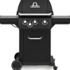 Kaasugrilli Broil King Royal 340 Shadow, 3 poltinta, sivukeitin
