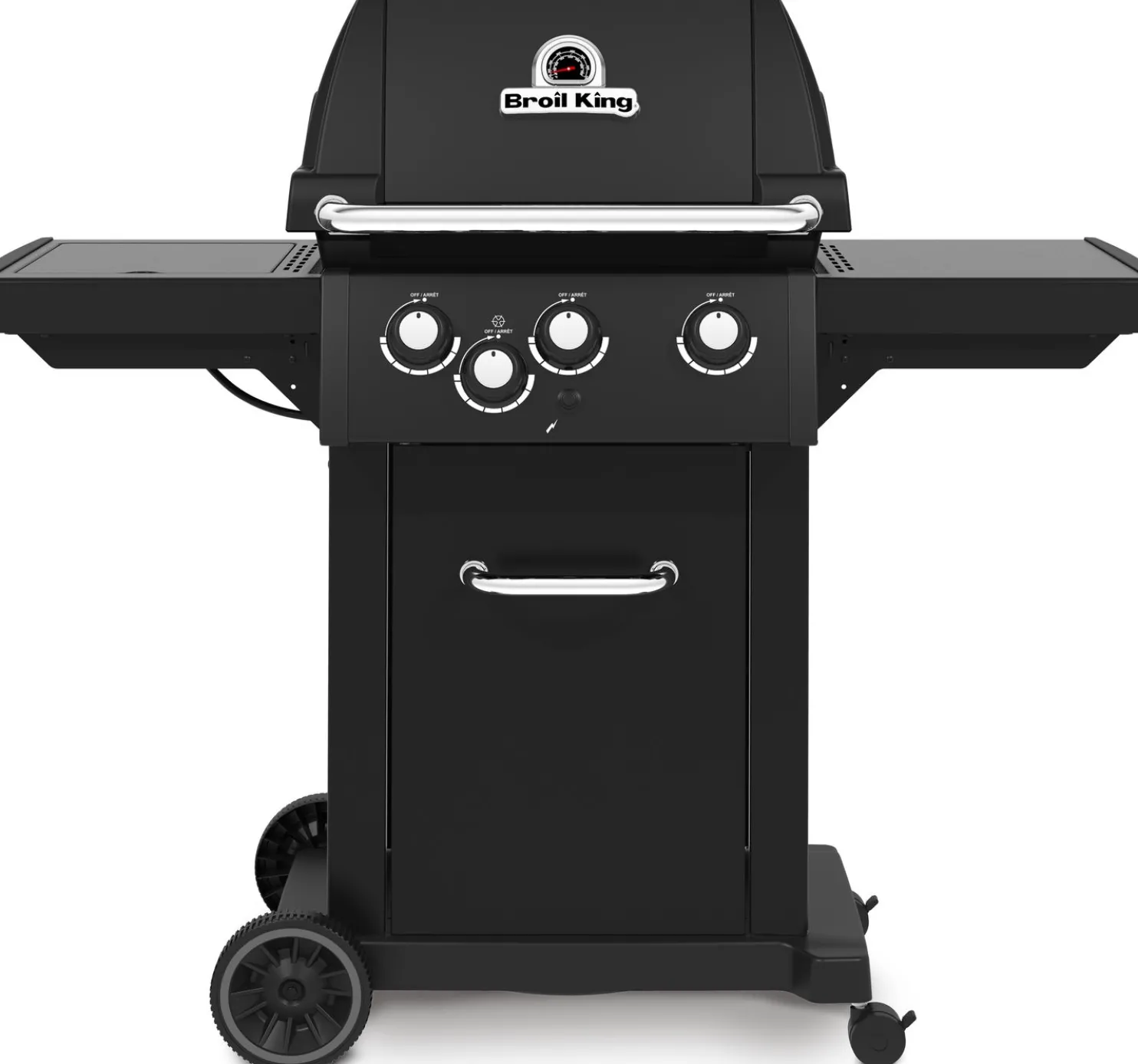 Kaasugrilli Broil King Royal 340 Shadow, 3 poltinta, sivukeitin