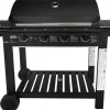 Kaasugrilli Dose Barbeque, 4 poltinta, puutaso, musta