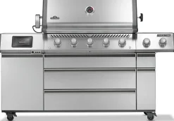 Kaasugrilli Napoleon Prestige PRO665-4 Connected, 5+2 poltinta, sivupoltin ja takapoltin