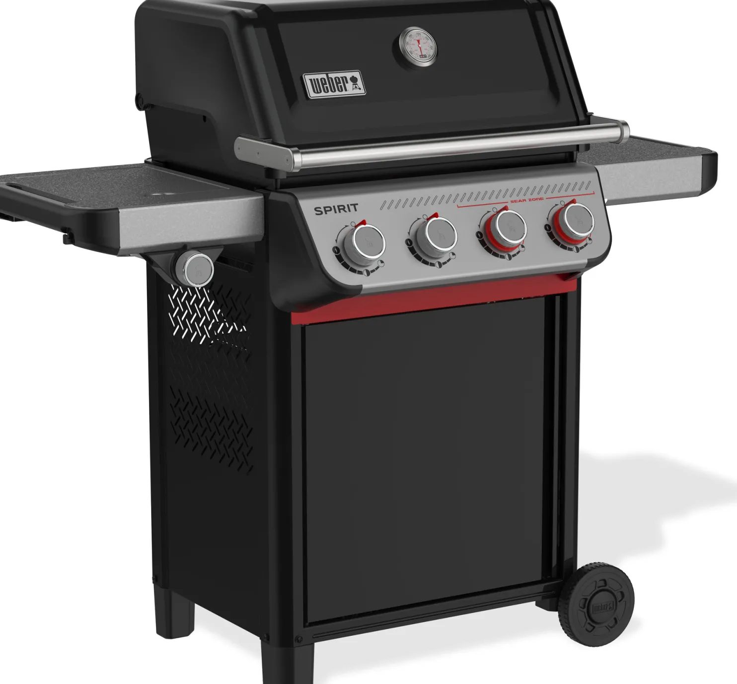 Kaasugrilli Weber Spirit E-435, 4 poltinta, sivukeitin, musta