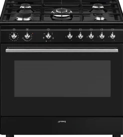 Kaasuliesi Smeg CX91GMBL, musta, 90cm