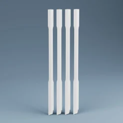 Kaidepinna Lundbergs Helsinki 1140mm mänty valkoinen 4kpl/pkt, ulkopuoliseen asennukseen