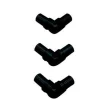 Kaiteen kulmaosa Dolle Clean Black Corner Kit musta