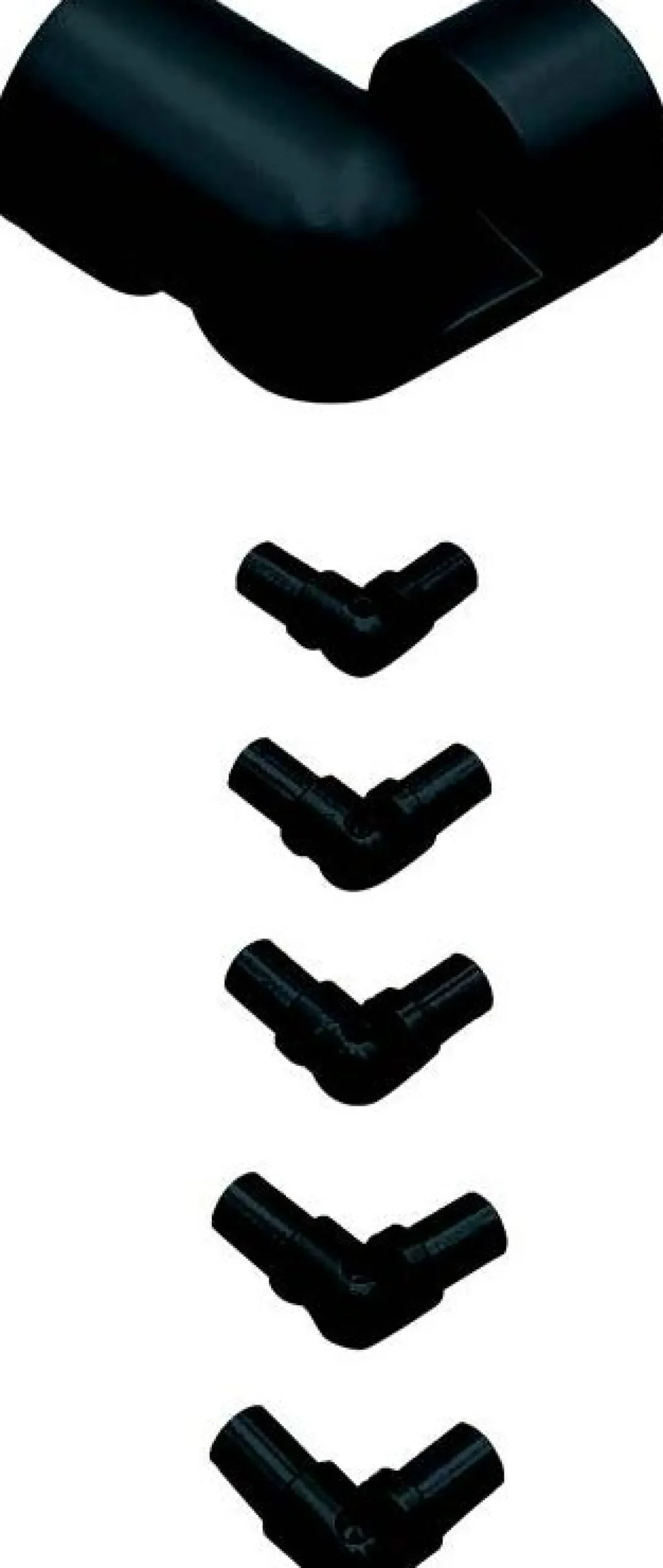 Kaiteen kulmaosa Dolle Clean Black Corner Kit musta