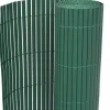 Kaksipuolinen puutarha-aita PVC 90x300cm vihreä