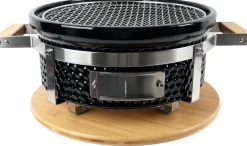 Kamado-grilli Easy Cooking Kamado Korea/Hibachi BBQ, Ø28 cm, pöytämalli, musta