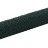 Kanaverkko teräs PVC pinnoitteella silmäkoko 13mm 25x1.2m vihreä