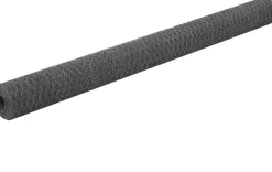 Kanaverkko teräs PVC pinnoitteella silmäkoko 25mm 25x1.5m harmaa