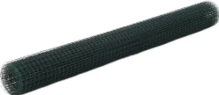 Kanaverkko 25x25mm galvanoitu teräs 25x1.5m vihreä
