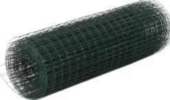 Kanaverkko 19x19mm galvanoitu teräs 25x0.5m vihreä
