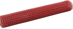 Kanaverkko 19x19mm teräs PVC pinnoitteella 10x1m punainen