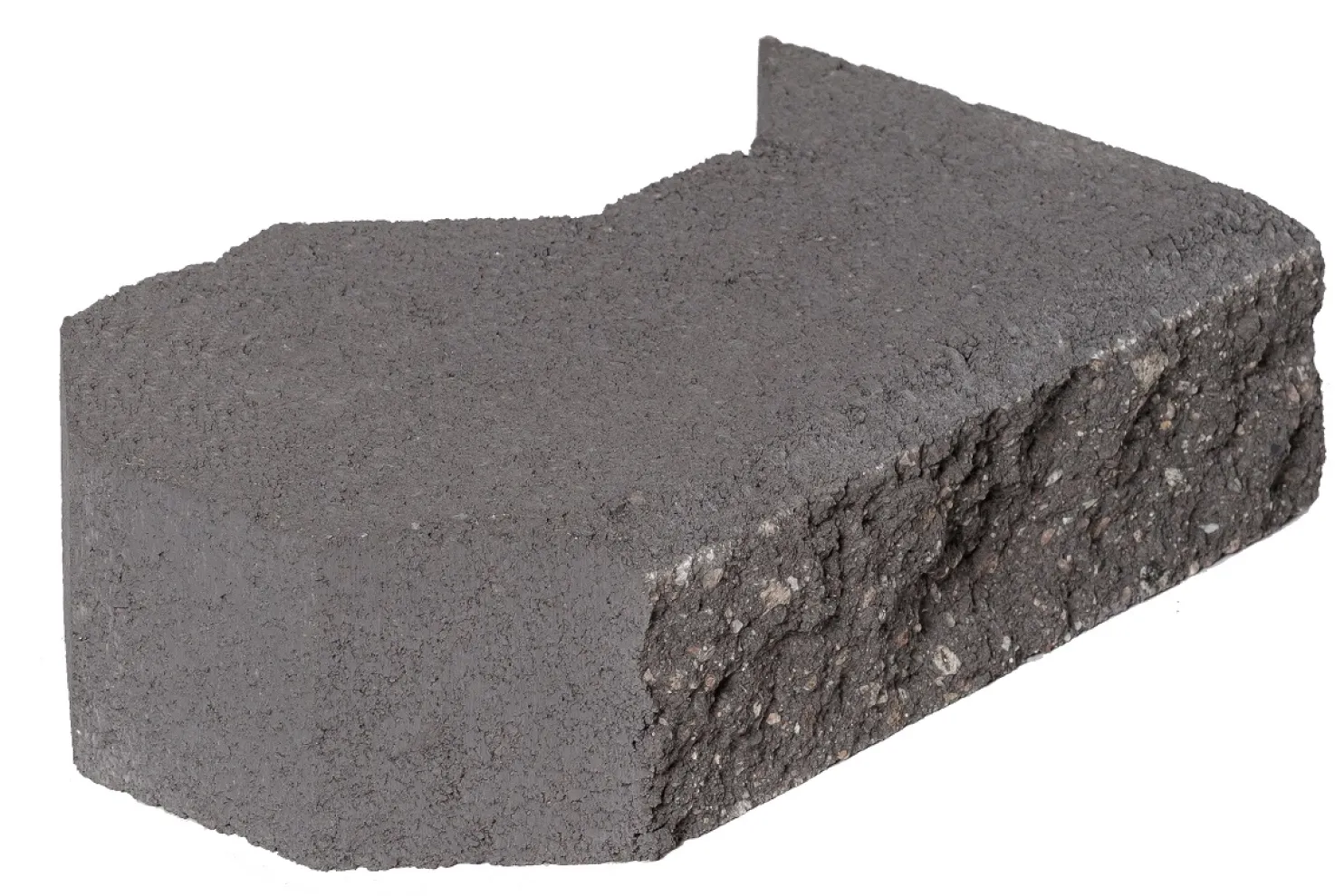 Kansikivi kulmaan HB-Betoni vasen 364x215x100 mm musta