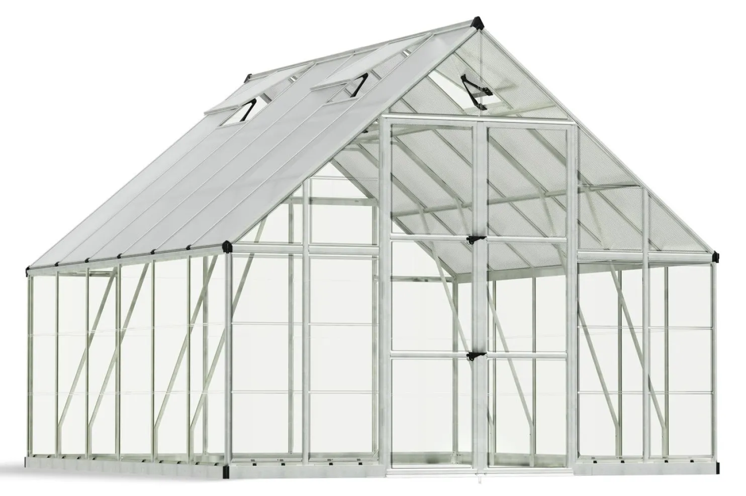 Kasvihuone Palram-Canopia Balance, 10.8m², 10x12ft, hopea