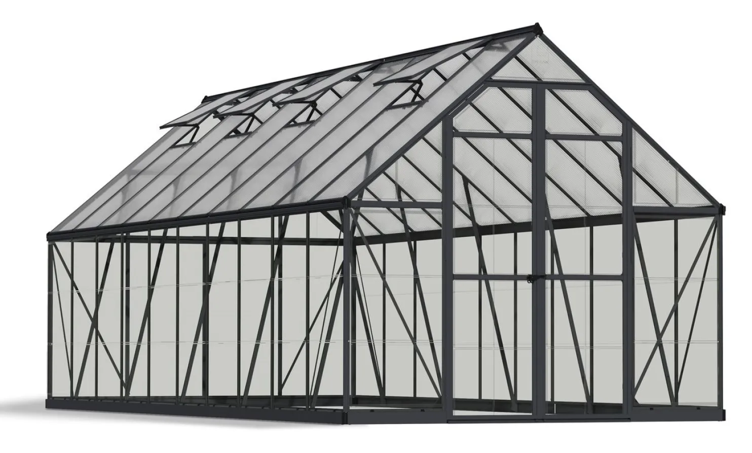 Kasvihuone Palram-Canopia Balance, 14.8m², 8x20ft, eri värejä