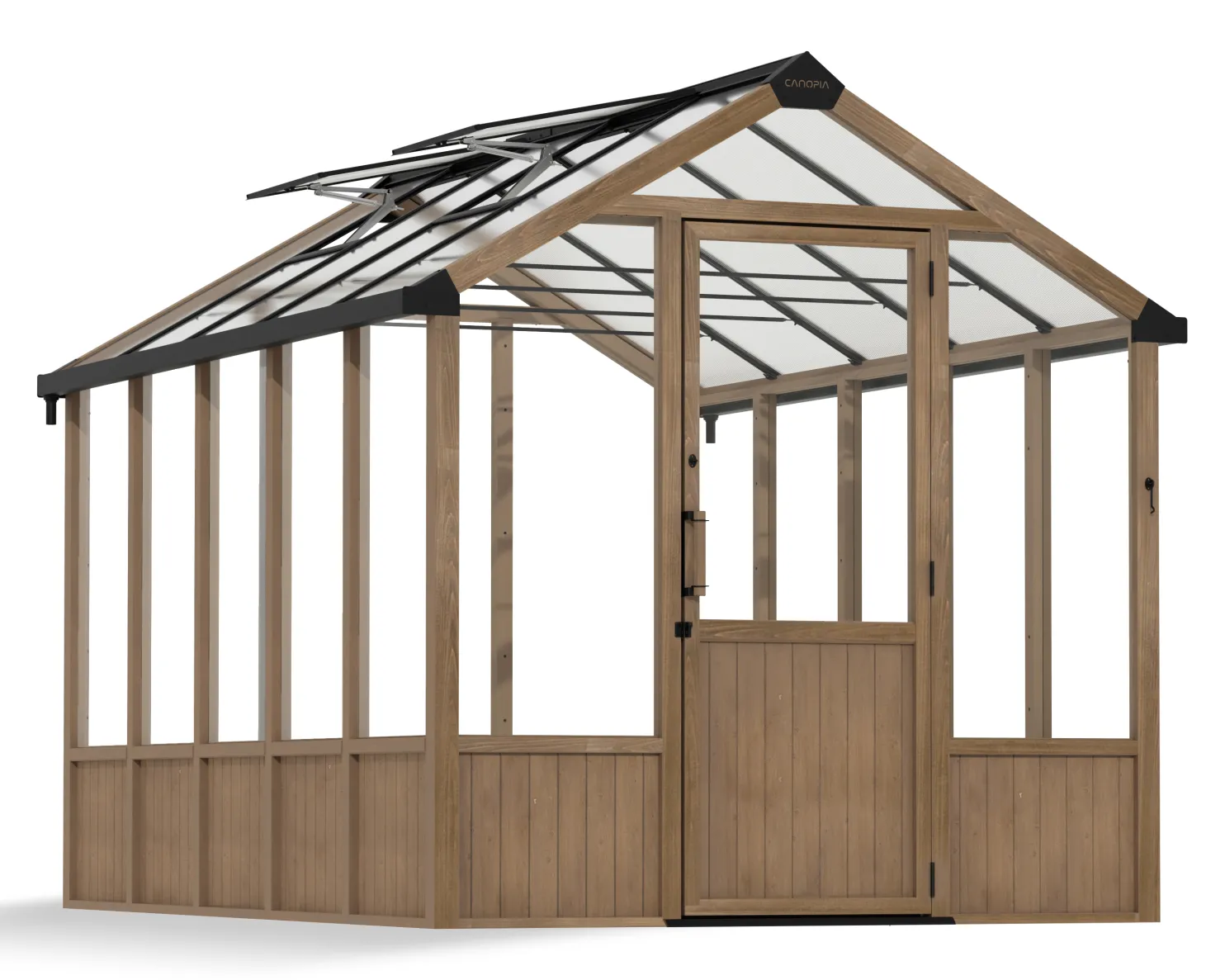 Kasvihuone Palram-Canopia Natura, 8.6m², 2,37x3,64m, setripuu
