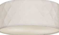 Kattoplafondi Aneta Lighting Bendir ø 38 cm valkoinen kohokuvio