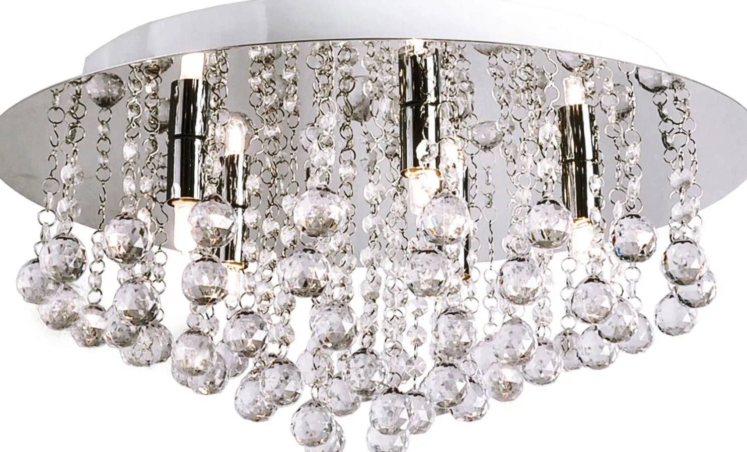 Kattoplafondi Aneta Lighting Madelene 50 kromi/kirkas