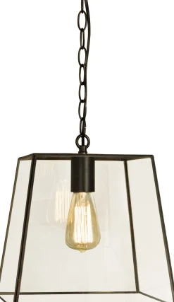 Kattovalaisin Aneta Lighting Diplomat 28x28 cm musta/kirkas