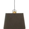 Kattovalaisin Aneta Lighting Geilo Ø45cmmusta/harmaa/puu