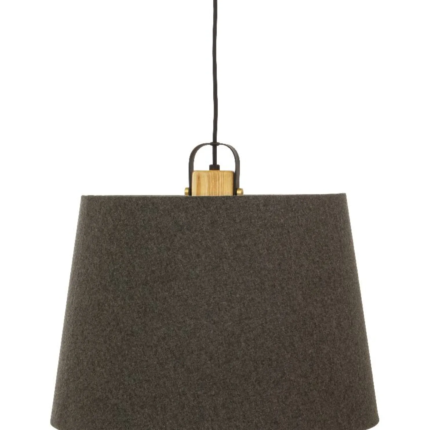Kattovalaisin Aneta Lighting Geilo Ø45cmmusta/harmaa/puu