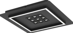 Kattovalaisin Eglo Balazote LED CCT 36x36cm musta
