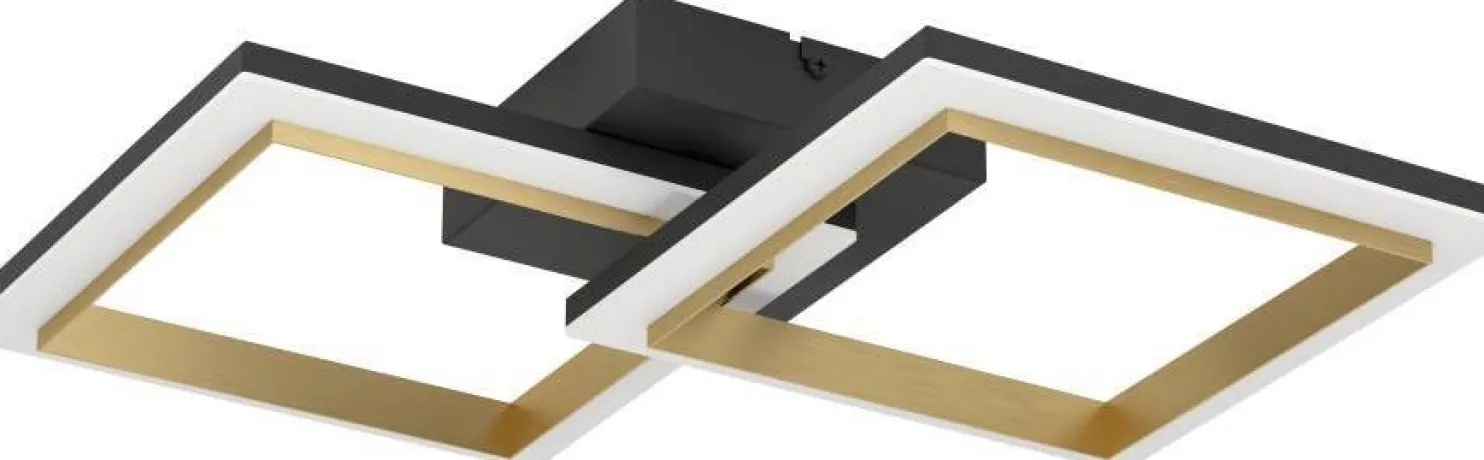 Kattovalaisin Eglo Calliera LED 52.5x31cm musta/messinki
