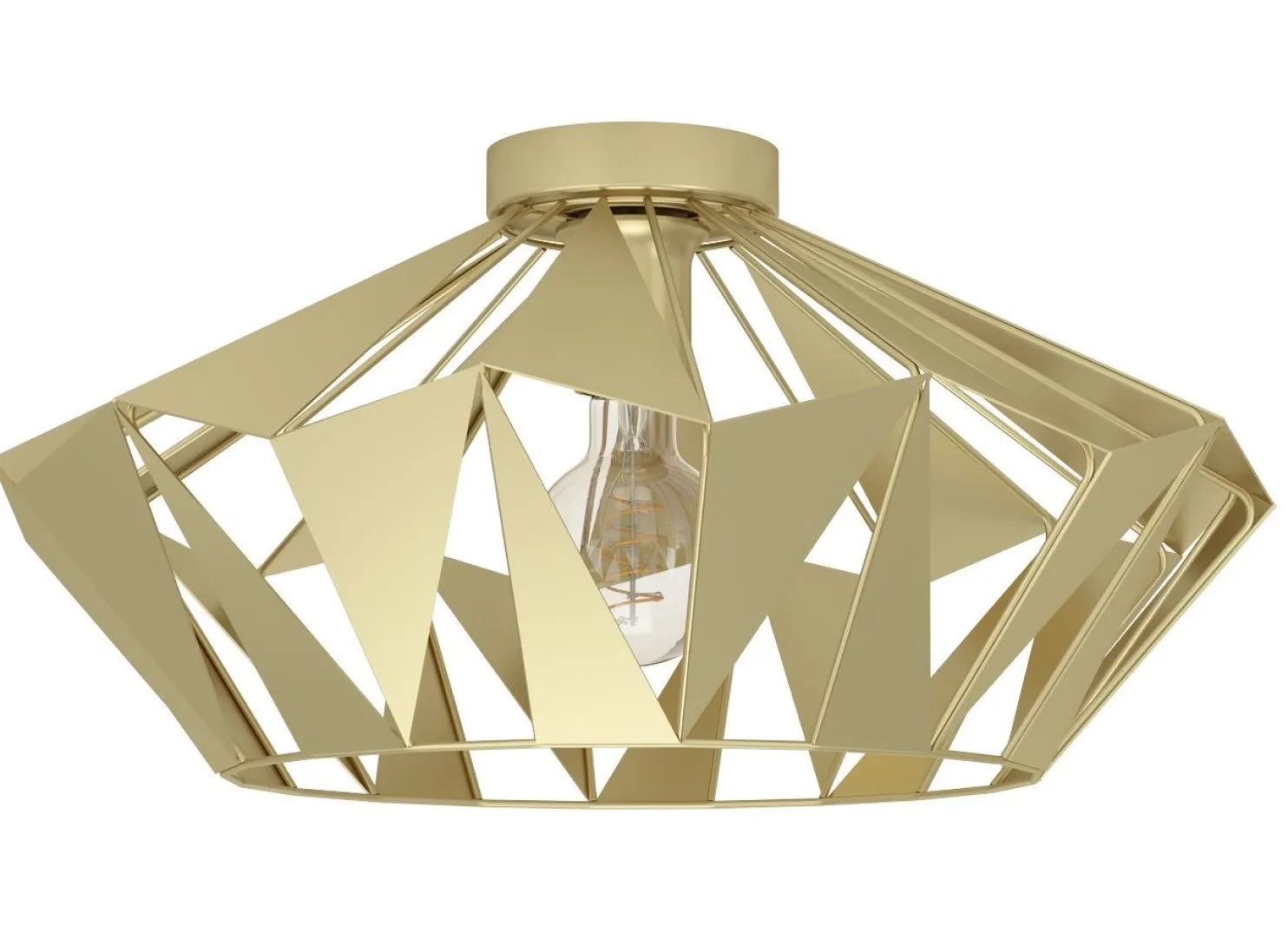 Kattovalaisin Eglo Carlton, Ø47cm, E27, 60W, IP20, kulta