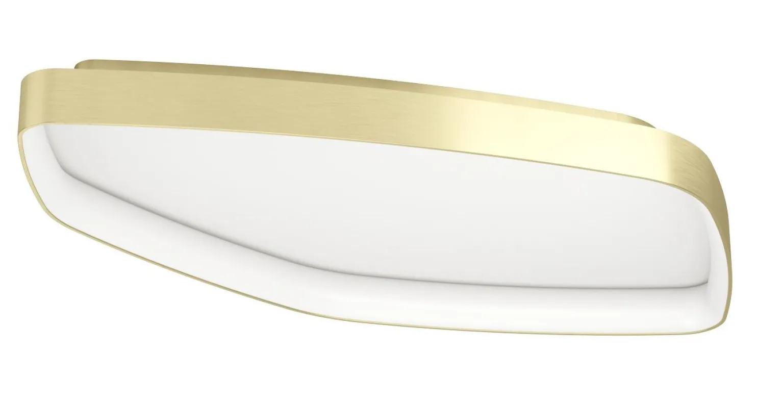 Kattovalaisin Eglo Vallerosa, 58x33.5cm, LED, 25.2W, IP20, messinki/valkoinen