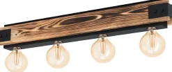 Kattovalaisin Eglo Vintage Layham 760x85mm puu