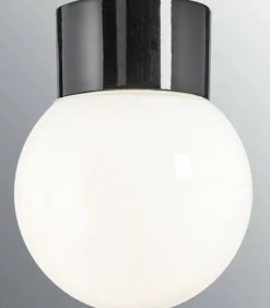 Kattovalaisin Ifö Electric Classic Glob Ø150mm opaalilasi musta suora IP54