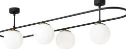 Kattovalaisin Linento Lighting Abakus 4-osainen musta