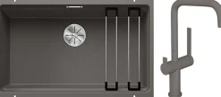 Keittiöallas Blanco Etagon 700-U ja Lapetek Lino-A keittiöhana APK-liitäntä eri värejä