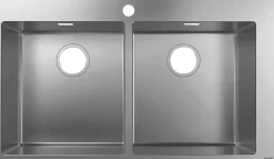 Keittiöallas Hansgrohe S71 S711-F765 upotettava 370/370, yksi hanareikä, teräs, ruostumaton teräs