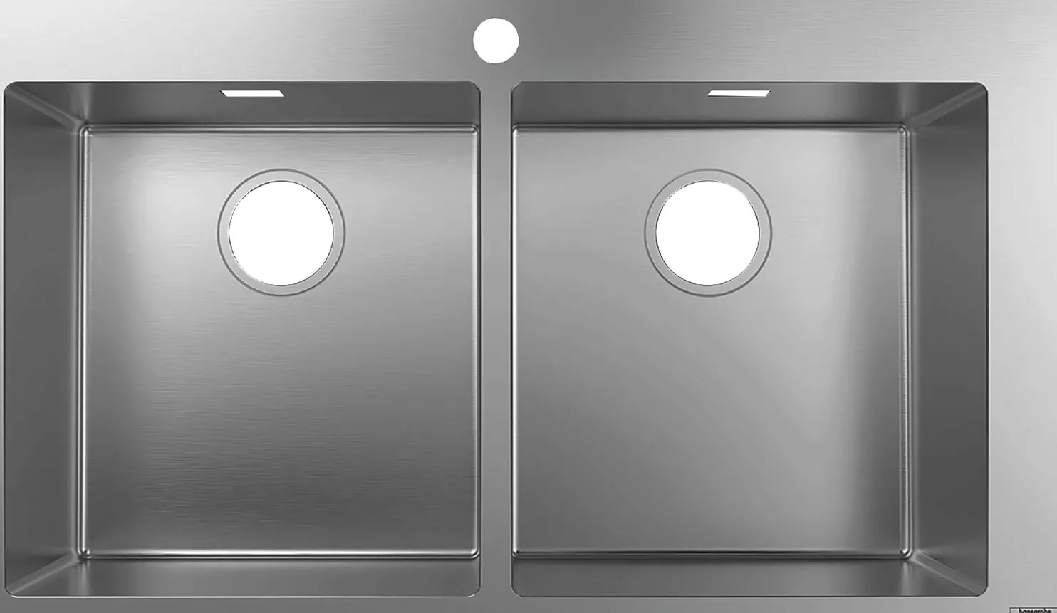 Keittiöallas Hansgrohe S71 S711-F765 upotettava 370/370, yksi hanareikä, teräs, ruostumaton teräs