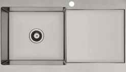 Keittiöallas Lavabo Kubus 900 L Soft, 900x510mm, ruostumaton teräs