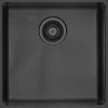 Keittiöallas Lavabo Kubus 400 Soft Shadow, 440x440mm, ruostumaton teräs PVD, musta kromi