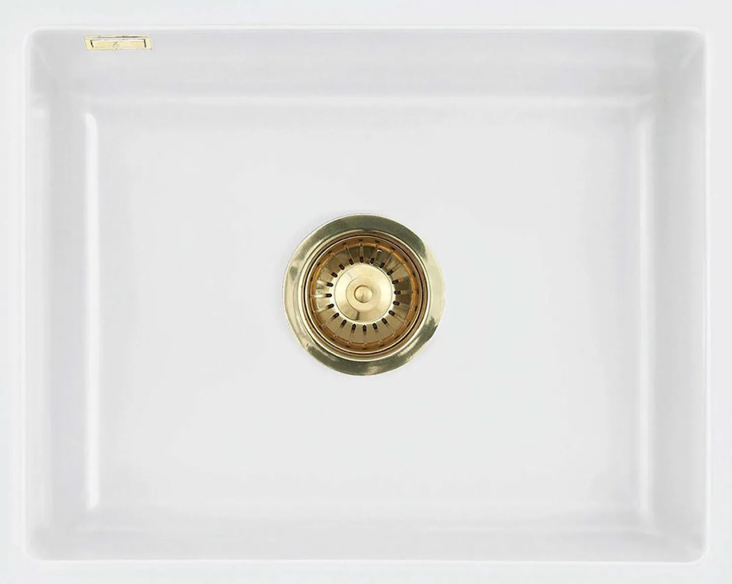 Keittiöallas Lavabo Mera 50 U, 556x441mm, keramiikka, mattavalkoinen, eri pohjaventtiilin värejä