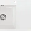 Keittiöallas Lavabo Mera 90, 900x510mm, vasen, keramiikka, valkoinen/kromi