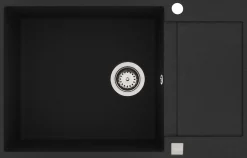 Keittiöallas Lavabo Saturn 790, 780x500 mm, komposiitti, mattamusta, eri värejä