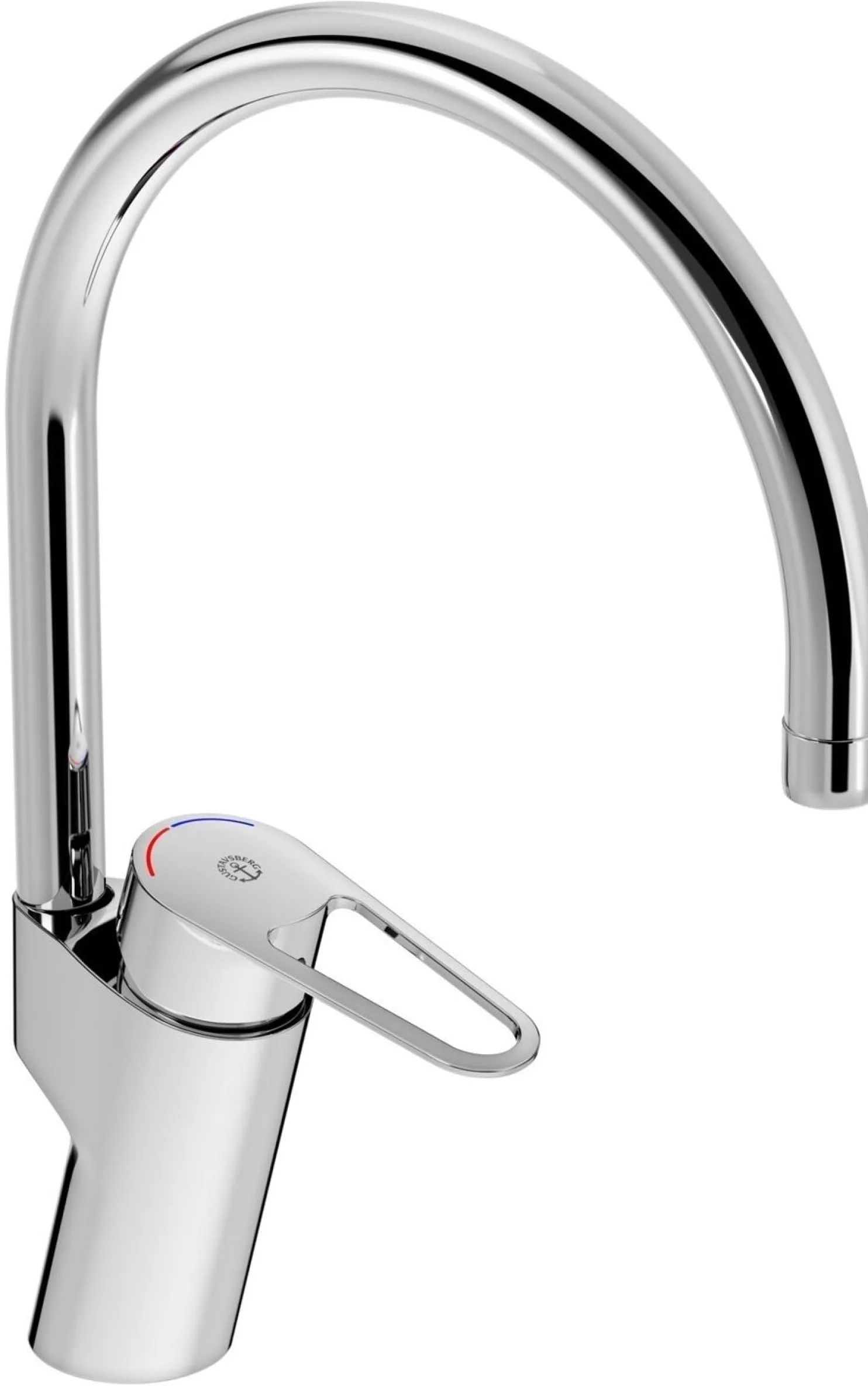 Keittiöhana Gustavsberg Nautic, korkea malli, Eco Flow, lyijytön, kromi