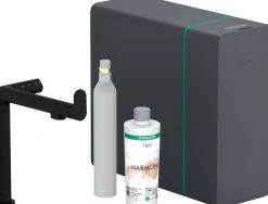 Keittiöhana Hansgrohe Aqittura M91 SodaSystem 210, ulosvedettävä juoksuputki 1jet, aloitussarja, mattamusta