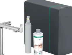 Keittiöhana Hansgrohe Aqittura M91 SodaSystem 210, ulosvedettävä juoksuputki 1jet, aloitussarja, kromi