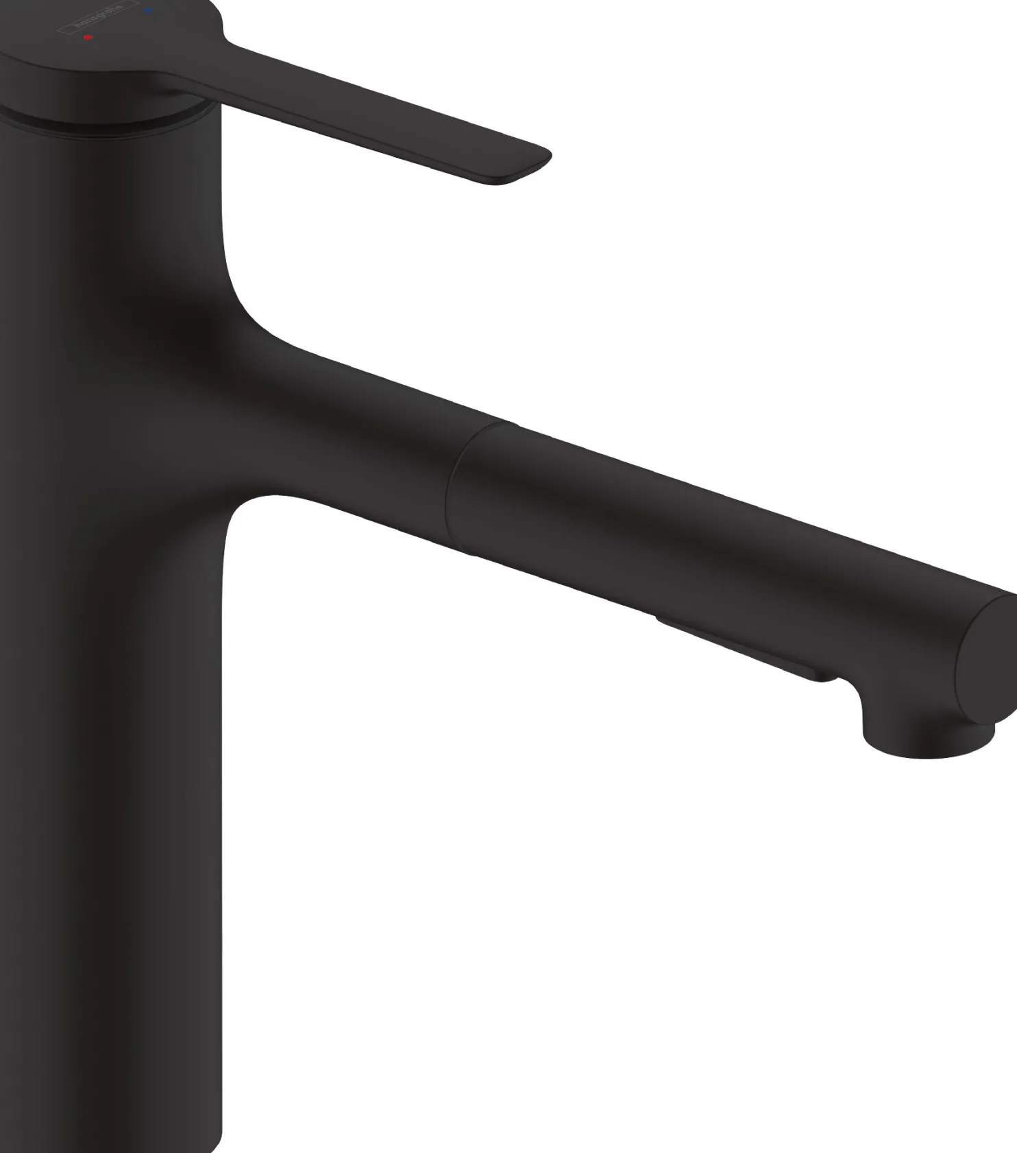Keittiöhana Hansgrohe Zesis M33 160, ulosvedettävä juoksuputki 2 jet, mattamusta