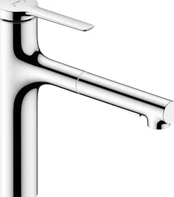 Keittiöhana Hansgrohe Zesis M33 160, ulosvedettävä juoksuputki 2 jet, sBox, kromi